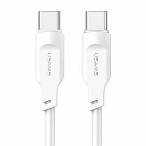 Кабель для зарядки телефона/ смартфона Usams US-SJ567 Type-C-Type-C 100 W 1.2 м Білий (SJ567USB02), фото 1