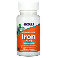 Железо Now Foods (Iron) 36 мг 90 растительных капсул