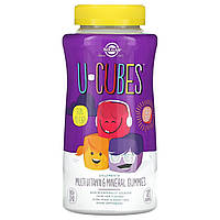 Жувальні вітаміни та мінерали для дітей Solgar (U-Cubes Multi-Vitamin&Mineral) 120 жувальних цукерок