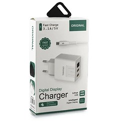 Зарядний пристрій A-14 — 2 USB/Digital Display/CX-QC03/5740