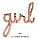 Фольговані кулі букви "Girl" прописна. Колір: Рожеве золото. Розмір: 39" (98*75 см.), фото 5