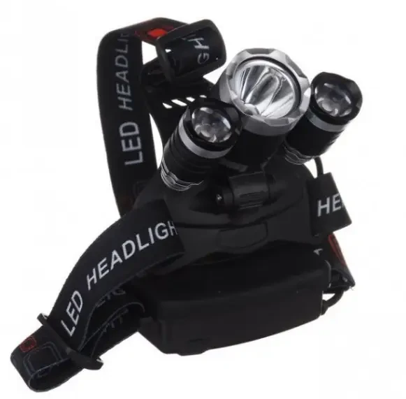 Ліхтарик налобний на 3 ліхтарі High Power Headlamp, фото 1
