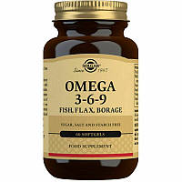 Риб'ячий жир Омега 3 6 9 Solgar (EFA Omega 3-6-9) 1300 мг 60 капсул