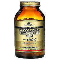 Глюкозамин Хондроитин и МСМ с Эстер-C Solgar (Glucosamine Chondroitin MSM with Ester-C) 180 таблеток