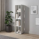 Книжковий стелаж відкритий на 4 осередки Вертикальні полиці підлогові для книг та квітів з ДСП, фото 3