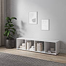 Книжковий стелаж відкритий на 4 осередки Вертикальні полиці підлогові для книг та квітів з ДСП, фото 2