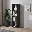 Книжковий стелаж відкритий на 4 осередки Вертикальні полиці підлогові для книг та квітів з ДСП, фото 5