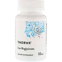 Биглицинат железа Thorne Research (Iron Bisglycinate) 60 капсул