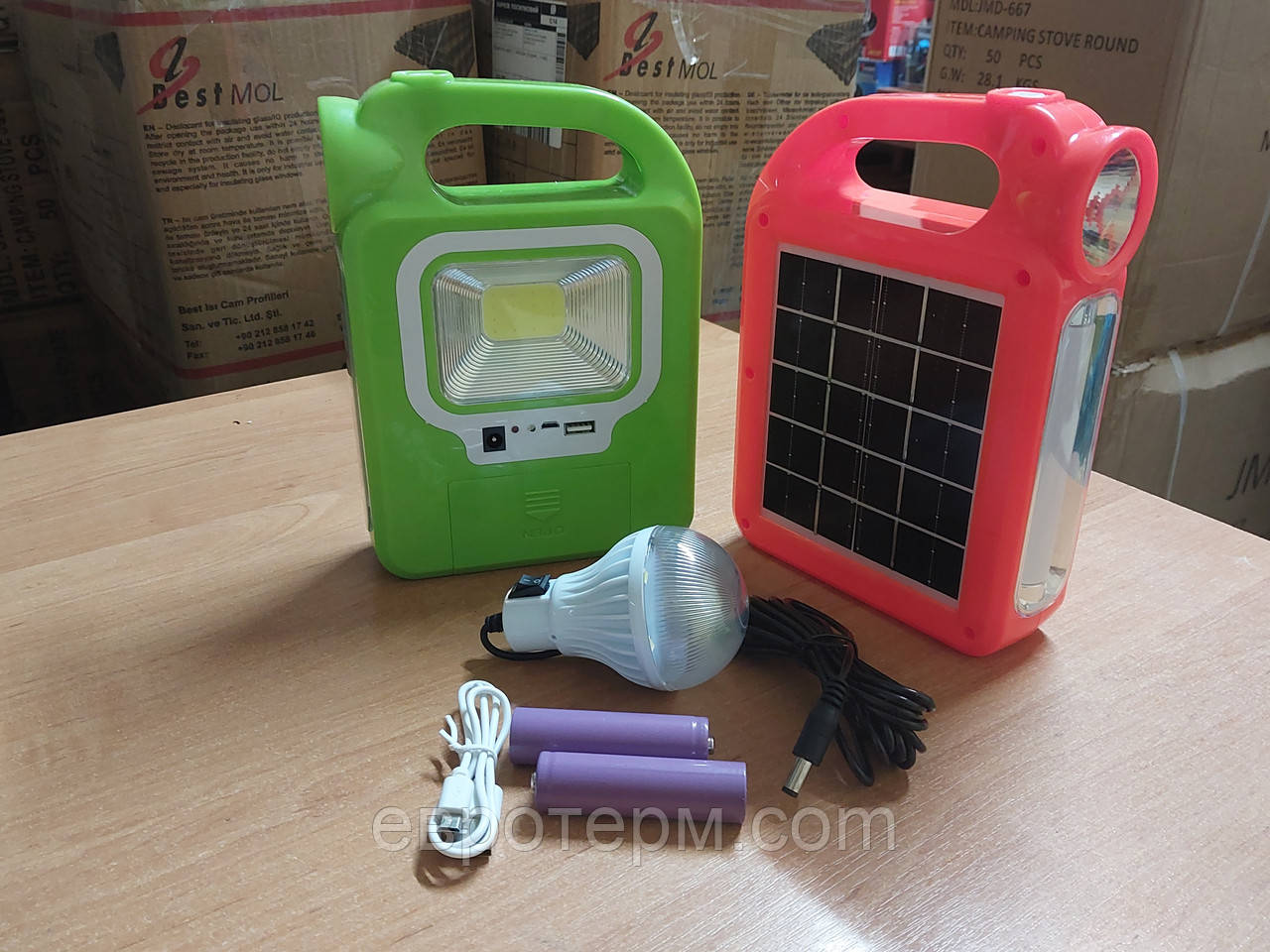Ліхтар кемпінговий HURRY-BOLT HB-6399B SOLAR COB LED+SIDE LIGHT (на 2 × 18650)+POWER BANK
