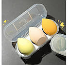 Набір спонжів для макіяжу в пластиковому кейсі, фото 2