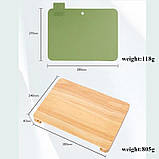Набір дощечок для нарізування з підставкою для кухні, фото 5