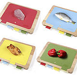 Набір дощечок для нарізування з підставкою для кухні, фото 6