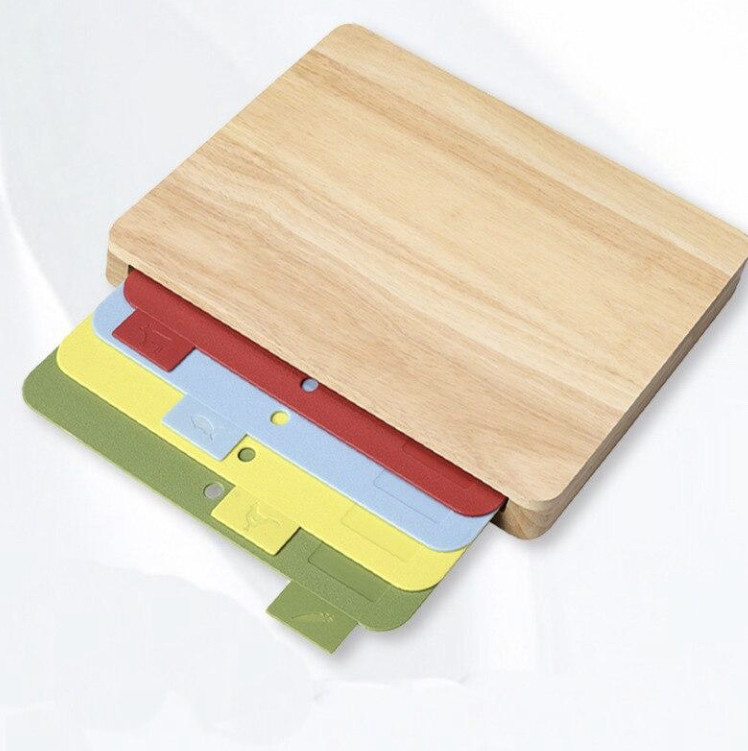 Набір дощечок для нарізування з підставкою для кухні, фото 1