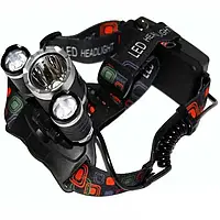 Ліхтарик налобний на 3 ліхтарі High Power Headlamp