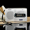 Радіоприймач Indin BC-R21 — FM/AM, мініатюрне радіо на батарейках, незамінний у наші дні, фото 9