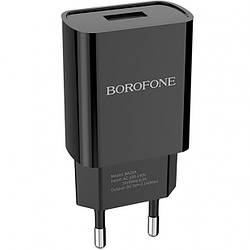 Мережева зарядка Borofone BA20A адаптер 1 USB
