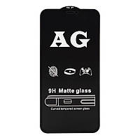 Защитное стекло для iPhone Xs Max 11 Pro Max матовое антибликовое без отпечатков стекло на айфон хs max черное