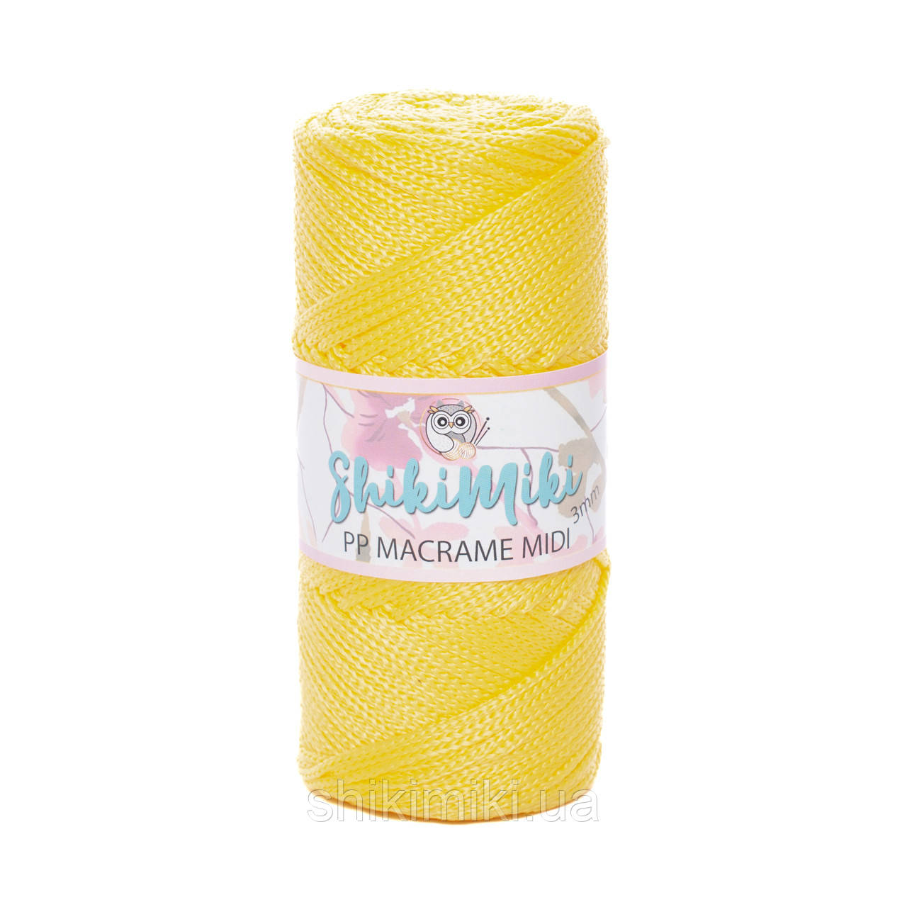 Трикотажний шнур PP Macrame Midi 3 mm, колір Сонячний