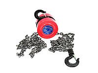 Таль ланцюгова "GeKo" вантажопідйомністю 1 тона довжиною 2,5 метра (червона)