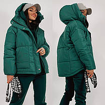 Куртка тепла зимова з капюшоном, фото 4