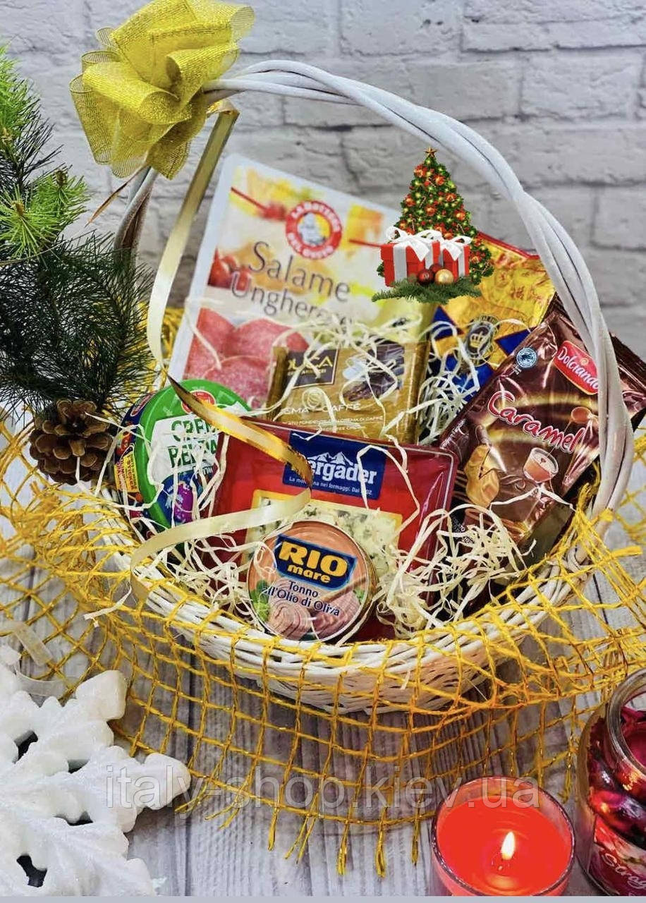 Подарунковий новорічний кошик "DELIZIA", фото 1