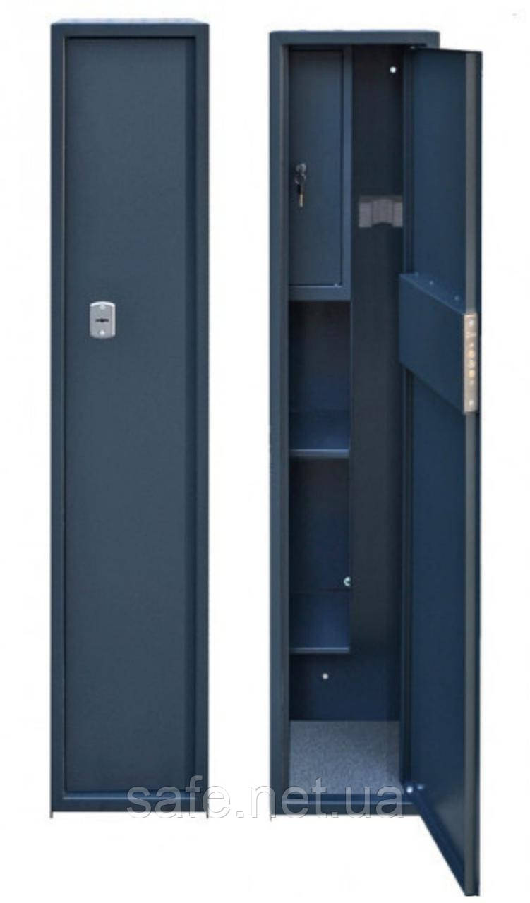 Сейф збройовий Levmetal СЗ-140.1/М (ВxШxГ:1400x270x250) на 1 рушницю, сейф для рушниці, мисливський сейф