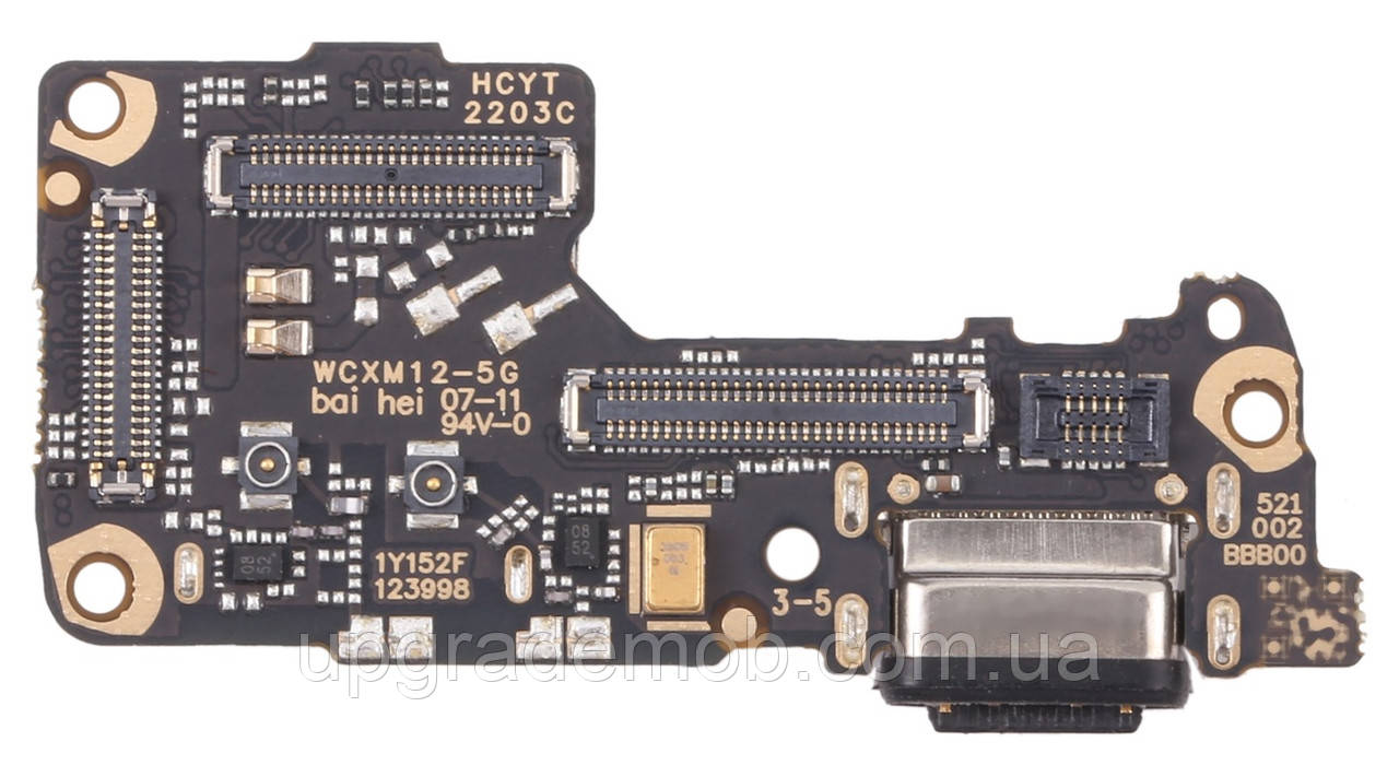 Шлейф Xiaomi 12/Xiaomi 12X з роз'ємом заряджання з роз'ємом Sim-карти плата заряджання оригінал