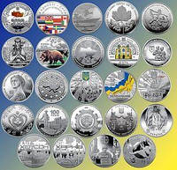 Набір усіх монет 2022 року (Державні символи України, Міста героїв: Буча, Ірпінь, Рік Кота (Кролика)