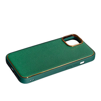 Чохол Leather New для Apple iPhone 14 Plus Green, фото 2