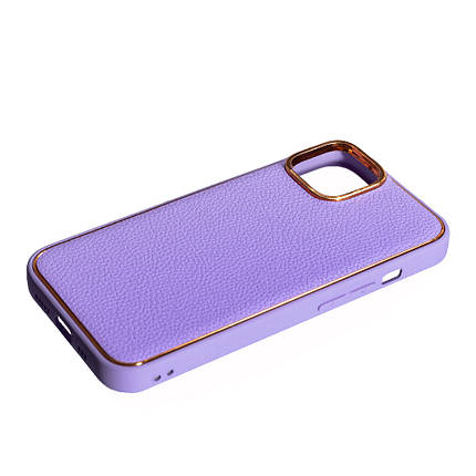 Чохол Leather New для Apple iPhone 14 Plus Purple, фото 2