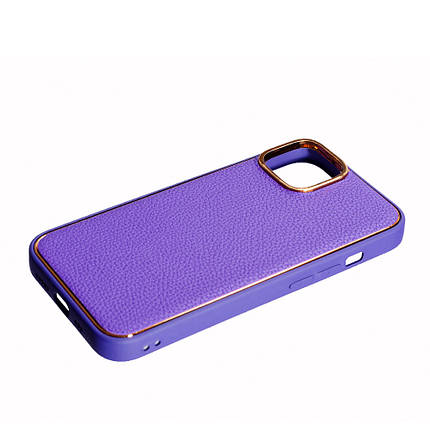 Чохол Leather New для Apple iPhone 14 Plus Violet, фото 3