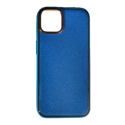 Чохол Leather New для Apple iPhone 14 Plus Blue, фото 1