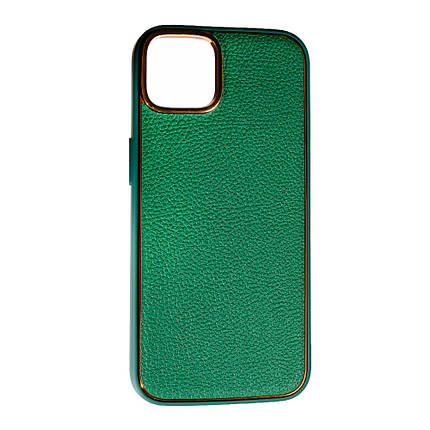Чохол Leather New для Apple iPhone 14 Plus Green, фото 1