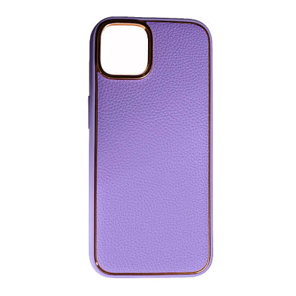 Чохол Leather New для Apple iPhone 14 Plus Purple, фото 1