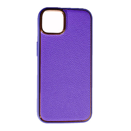 Чохол Leather New для Apple iPhone 14 Plus Violet, фото 1