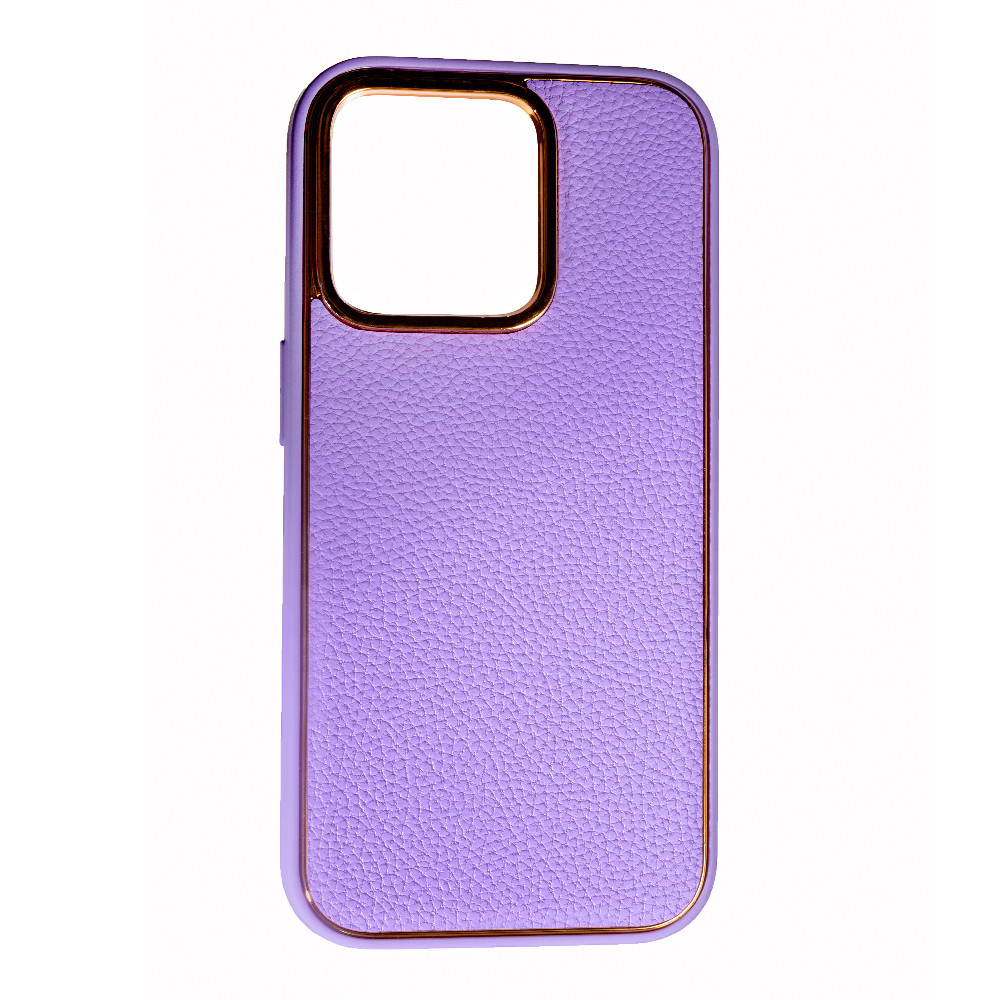 Чохол Leather New для Apple iPhone 14 Pro Purple