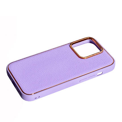 Чохол Leather New для Apple iPhone 14 Pro Purple, фото 2