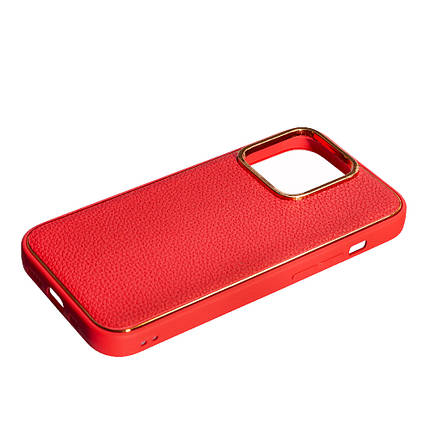 Чохол Leather New для Apple iPhone 14 Pro Red, фото 2