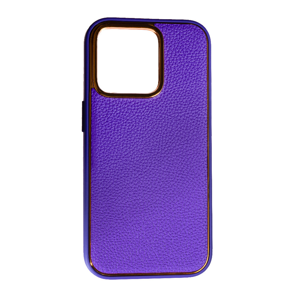 Чохол Leather New для Apple iPhone 14 Pro Violet