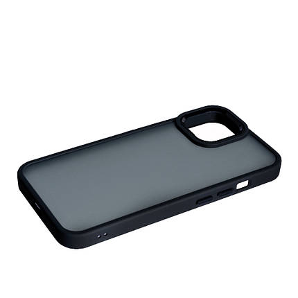 Накладка Matte Metal Buttons Apple iPhone 14 Plus, Black, фото 3