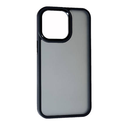 Чохол Matte Metal Buttons для Apple iPhone 13 Pro Max Black, фото 1