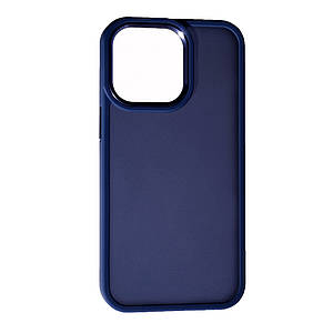 Чохол Matte Metal Buttons для Apple iPhone 13 Pro Max Dark Blue