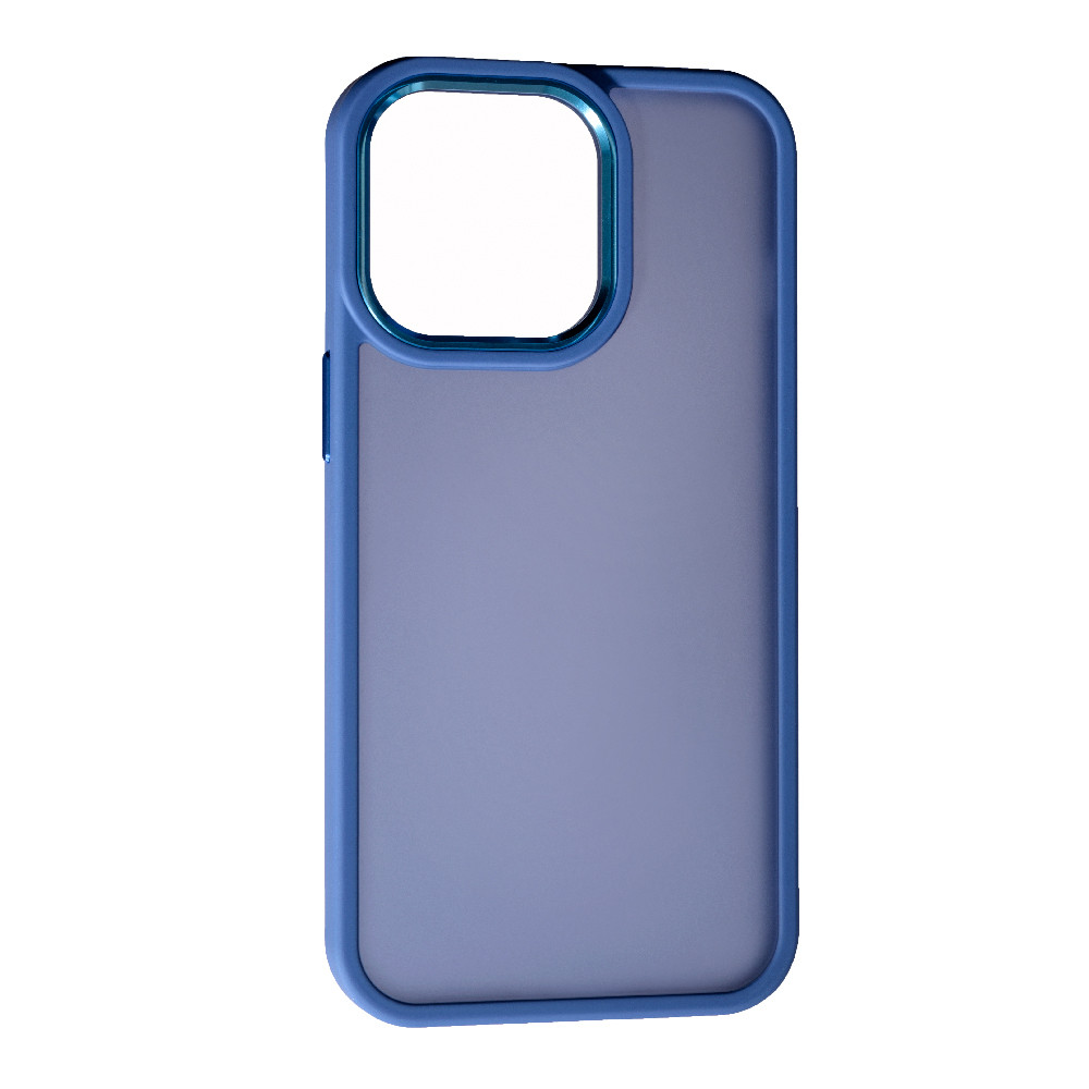 Чохол Matte Metal Buttons для Apple iPhone 13 Pro Max Gray Lavender