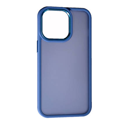 Чохол Matte Metal Buttons для Apple iPhone 13 Pro Max Gray Lavender, фото 1