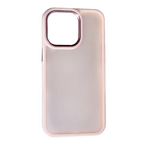 Чохол Matte Metal Buttons для Apple iPhone 13 Pro Max Pink Sand