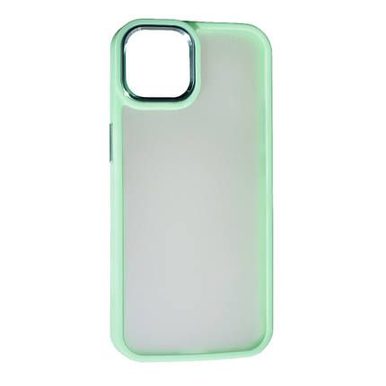Чохол Matte Metal Buttons для Apple iPhone 14 Plus Green, фото 1