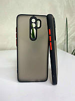 Протиударний матовий чохол для Xiaomi Redmi Note 8 Pro чорний бампер захист камери