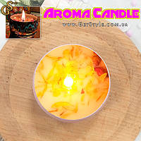 Ароматическая свеча Красный апельсин Candle в металлическом боксе 6 х 4 см