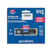 Жорсткий диск M.2 2280 SSD  512Gb Goodram PX500 Series (SSDPR-PX500-512-80-G2)
