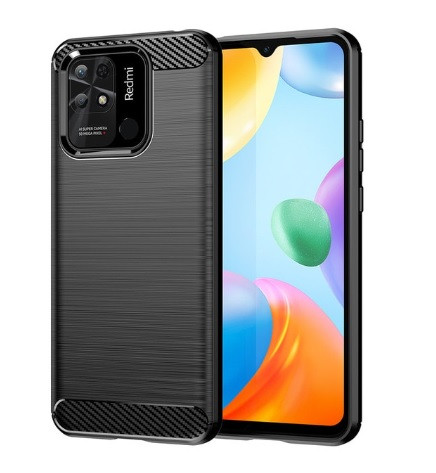 Чохол Carbon для Xiaomi Redmi Note 11 Pro Бампер Чорний